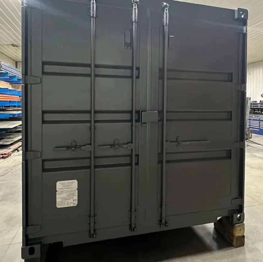 20ft modified office container rear cargo doors