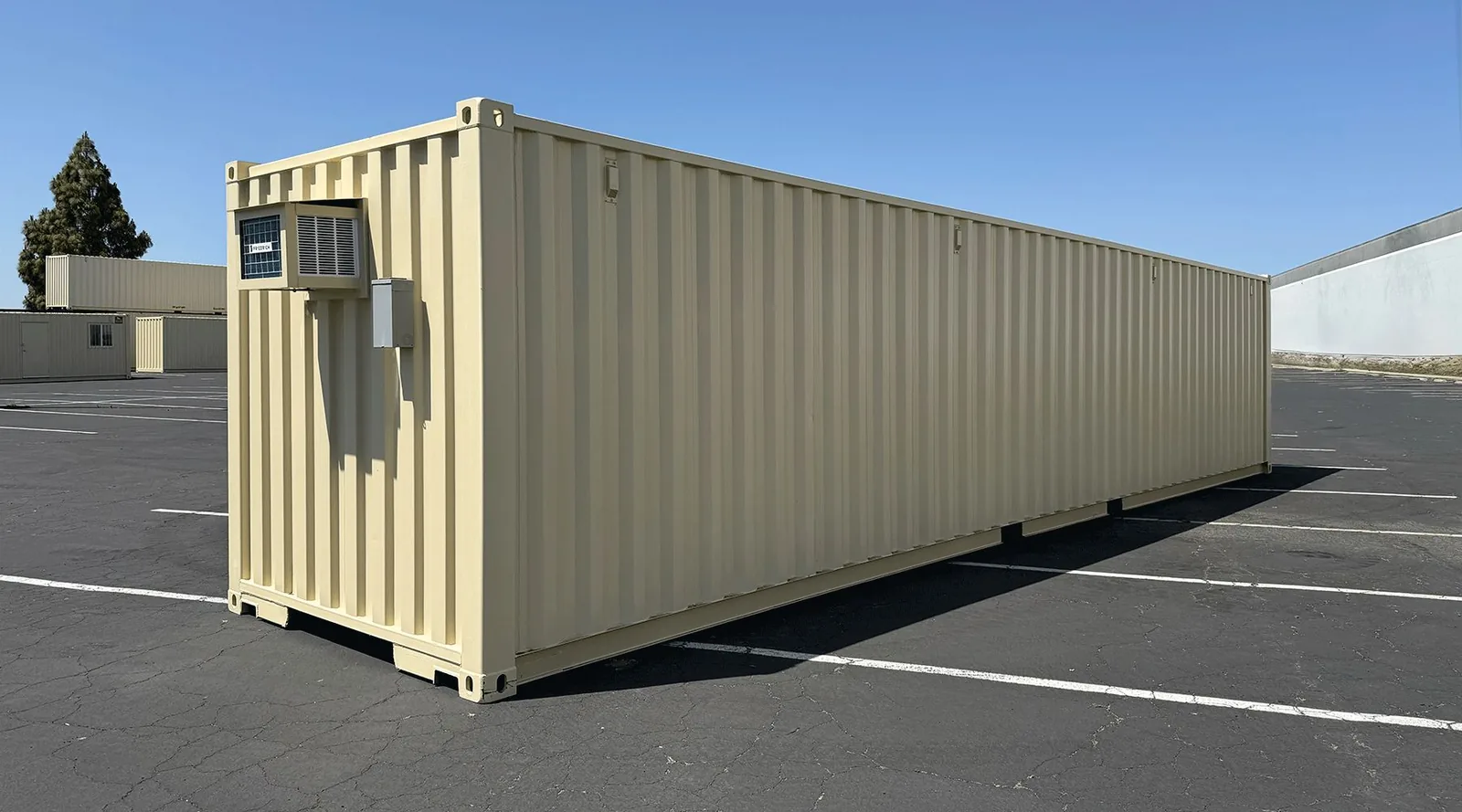 40 foot Corten steel office container — actual unit photo