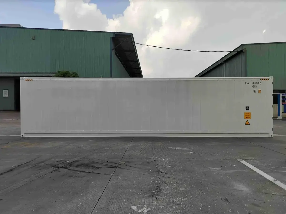 New 40ft reefer container side profile with door seals